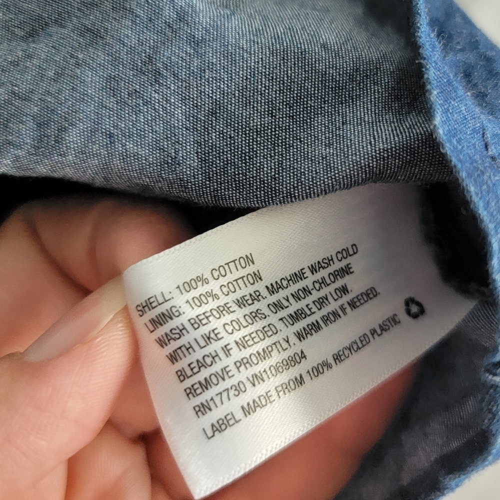 Baby Cat & Jack Dark Wash Denim Jean Skort 6-9 Months - Picture 5 of 5